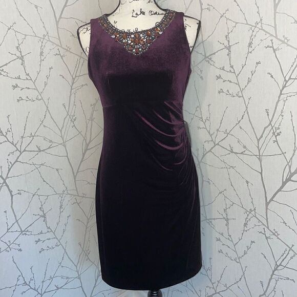 Eliza J Rhinestone Dress, Size 6P NWT - Picture 1 of 6